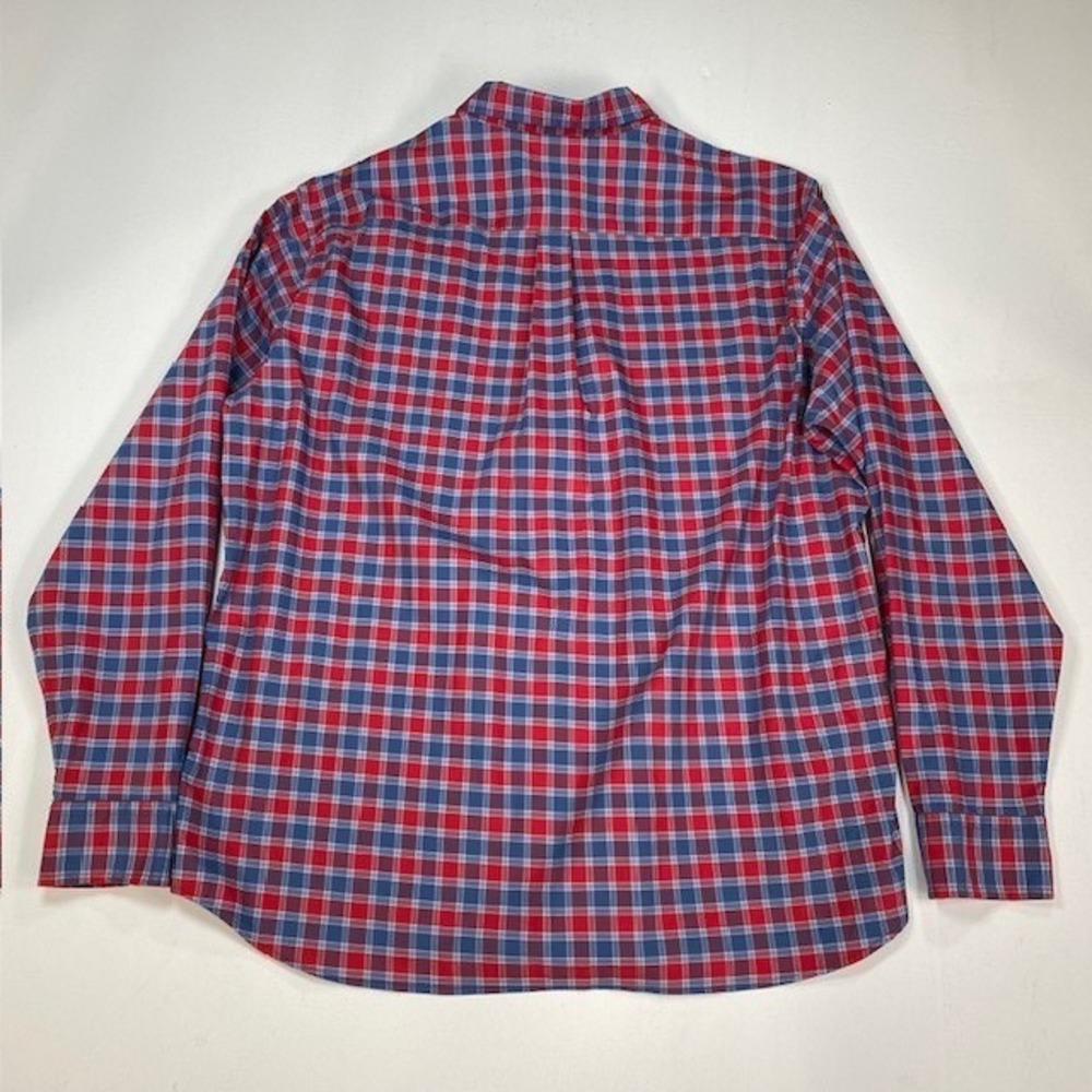 Vineyard Vines OTG On-The-Go Performance Plaid Shirt Mens Large Red Blue brrr - Picture 10 of 10